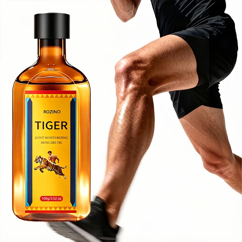 3.38 Ounces Tiger Joint Skin Moisturizing Care Oil, Specifically Designed for Joint Skin, Focusing on Daily Joint Skin Care, with a Refreshing Texture That Is Easily Absorbed and Non-Sticky, Can Moisturize the Skin, Suitable for All Skin Types, Can Be Used as a Core Step in Daily Body Care, for Basic Joint Skin Care, Meeting the Daily Needs of Joint Skin Care, Suitable for the Elderly and Fitness Enthusiasts