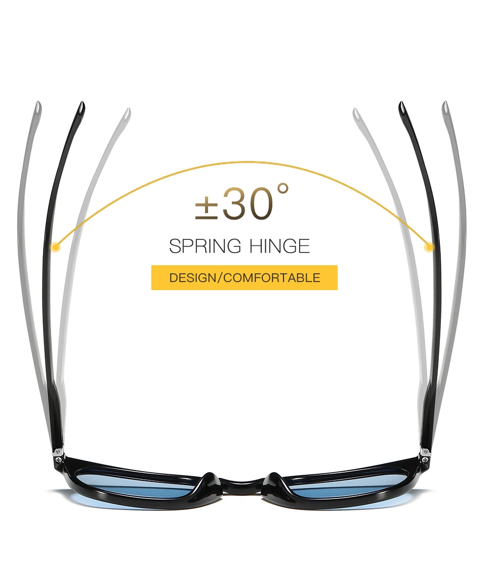 AORON Polarized Photochromic Sunglasses Men /Women Classic Round Sun Glasses TR Frame Aluminum Magnesium Leg