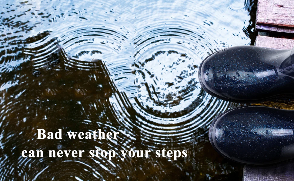 Bebealy Fashion Rain Boots For Women Summer Garden Rain Shoes Classic Soft Work Anti-Slip Waterproof Boots Home Women Boots