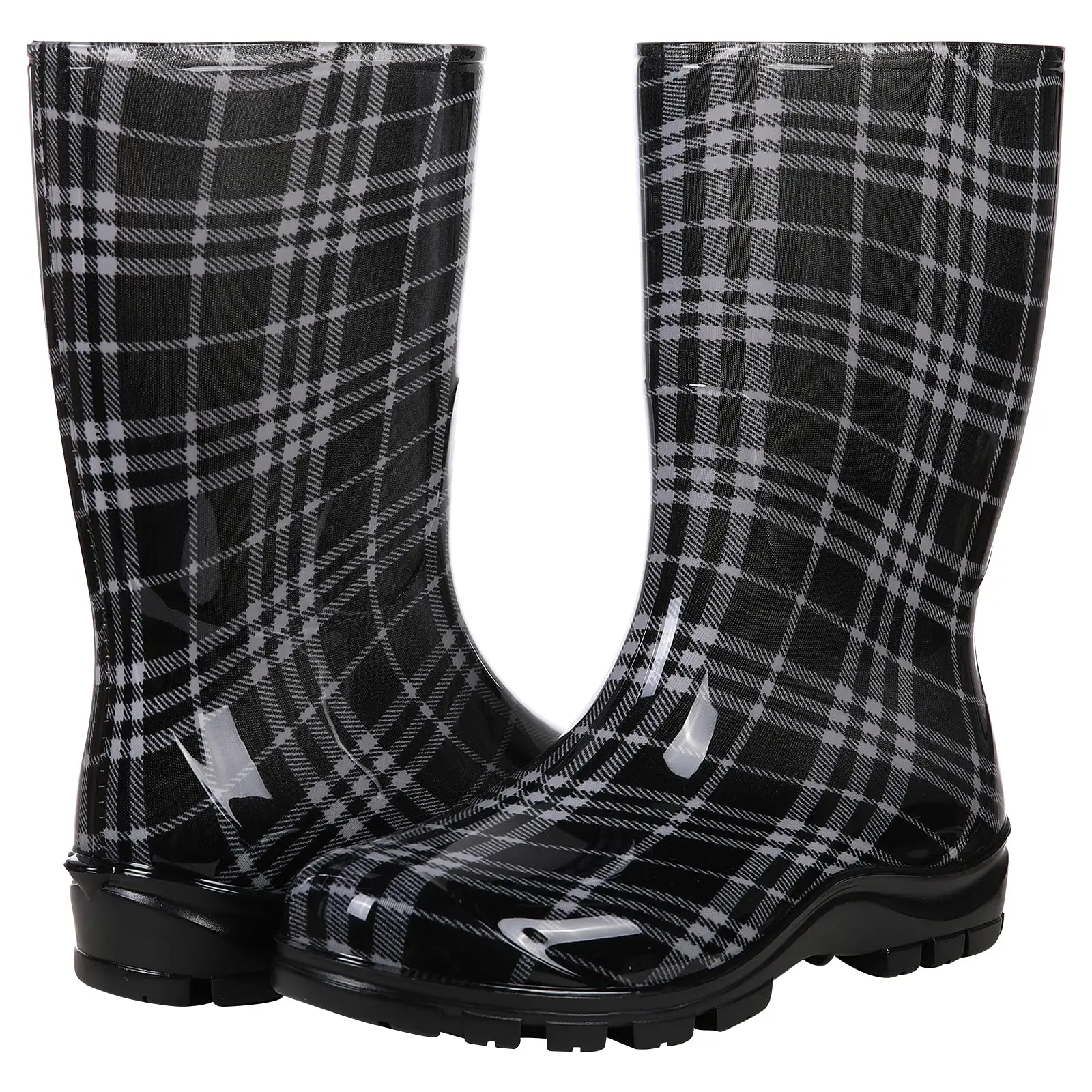 Bebealy Fashion Rain Boots For Women Summer Garden Rain Shoes Classic Soft Work Anti-Slip Waterproof Boots Home Women Boots