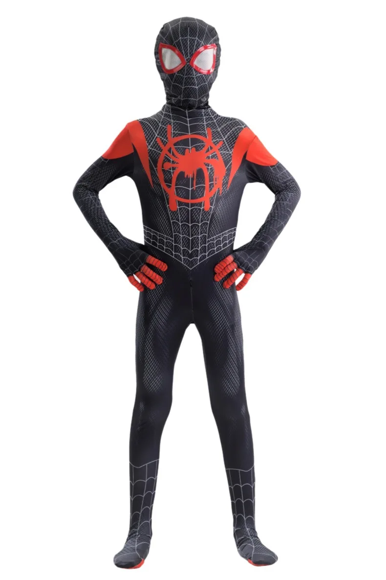Miles Morales Zentai Suit Full Cosplay Costume Spider Themed Outfit Halloween Carnival Party Birthday Gift For Hobby Fans