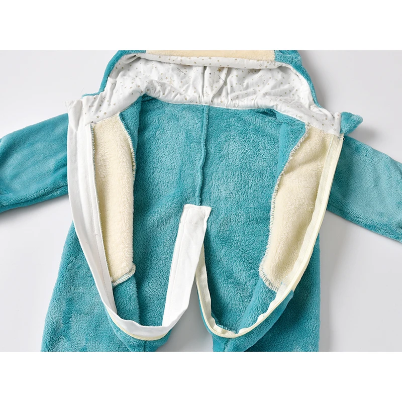 Kigurumis Baby Romper Cartoon Snorlax Onesie  Infant Winter Warm Animal Costume Outfit Cosplay Funny Costume Halloween Pijama