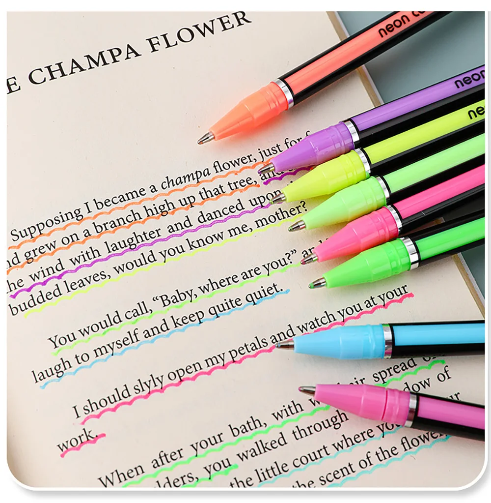 12/24Pcs Metallic Glitter Colors Gel Pens For School Office Adult Coloring Book Journals Drawing Art Markers Promotion Pen