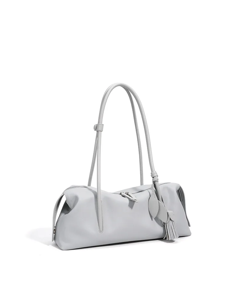 2026New Women's Casual Top Grain Leather Shoulder Bag Large Capacity Soft Pillow Handbag Underarm Tote for Daily Commute