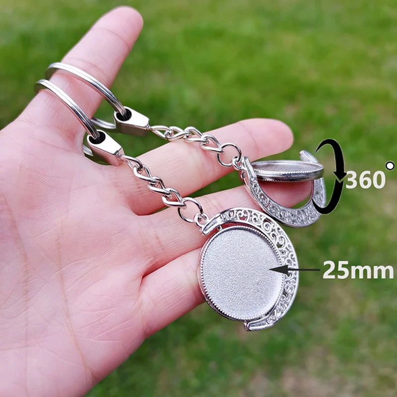 Custom Your Photo Keychain Personalized Daughter Baby Family Best Friend Singer Logo Name Print Glass Car Keyring Gifts