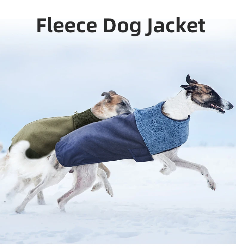 Winter Dog Clothes Warm Sherpa Suede Dog Coat for Small Medium Dog Classical Windproof Fleece Dog Jacket Puppy Chore Coat Outfit