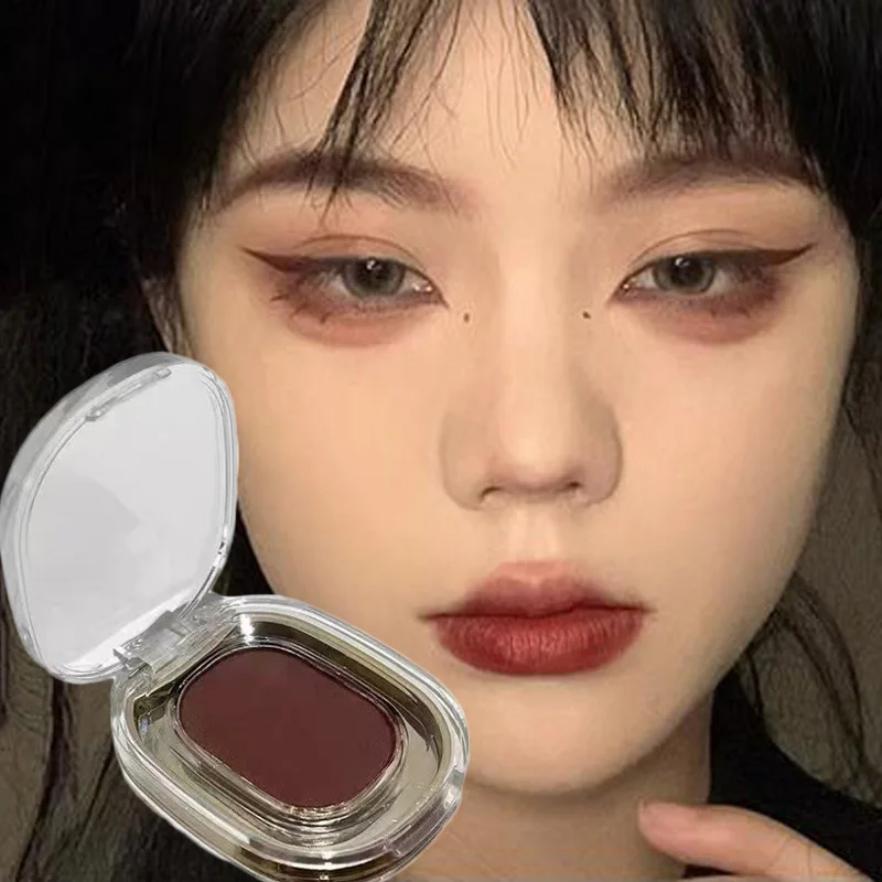 Red Brown Monochrome Eyeliner Eyeshadow Powder Palette Silky Matte Chocolate Lying Silkworm Eyeliner Waterproof Aegyo-sal Makeup