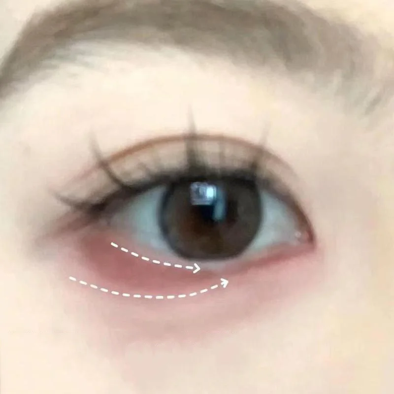 Red Brown Monochrome Eyeliner Eyeshadow Powder Palette Silky Matte Chocolate Lying Silkworm Eyeliner Waterproof Aegyo-sal Makeup