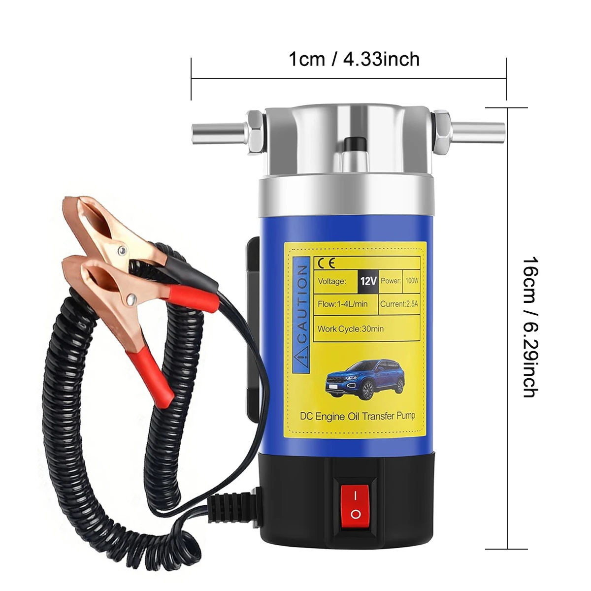 12V Electric Scavenge Suction Transfer Change Pump Oil Transfer Pump 1-4L/min Motor Oil Diesel Extractor Pump For Car