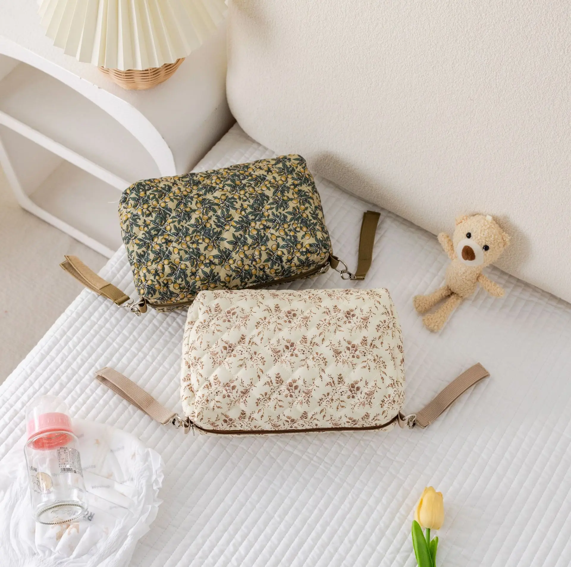 1pcs Portable Baby Diaper Storage Bag Travel Handbag Mommy&Baby Items Organizer Maternal Stroller Bag Makeup & Toiletries Bag