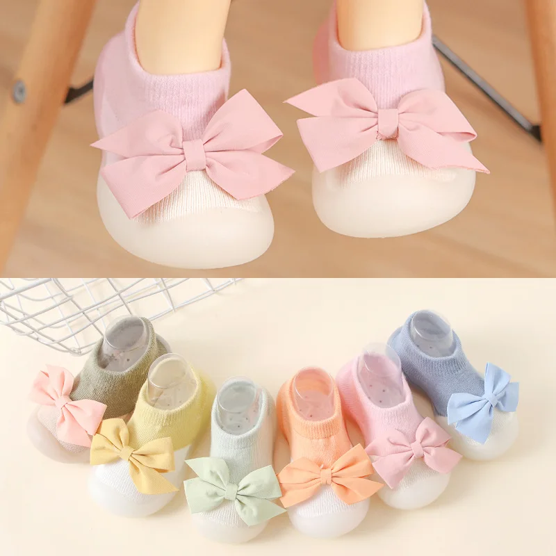 Newborn Baby Boy Shoes Embroidery Pattern Nonslip Floor Socks Kids Girls Soft Rubber Sole Crib Toddler Booties Child Sneakers
