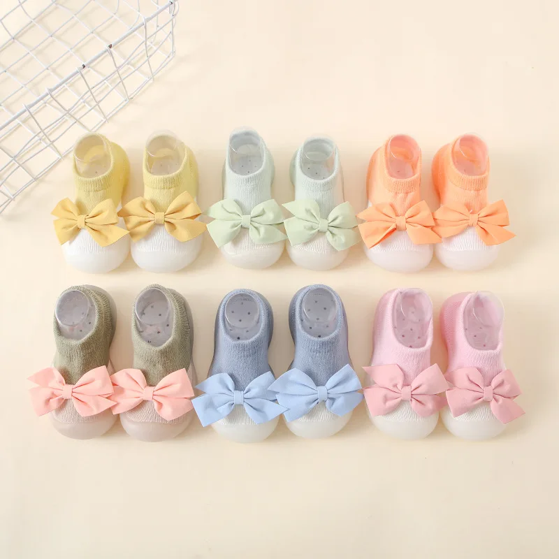 Newborn Baby Boy Shoes Embroidery Pattern Nonslip Floor Socks Kids Girls Soft Rubber Sole Crib Toddler Booties Child Sneakers