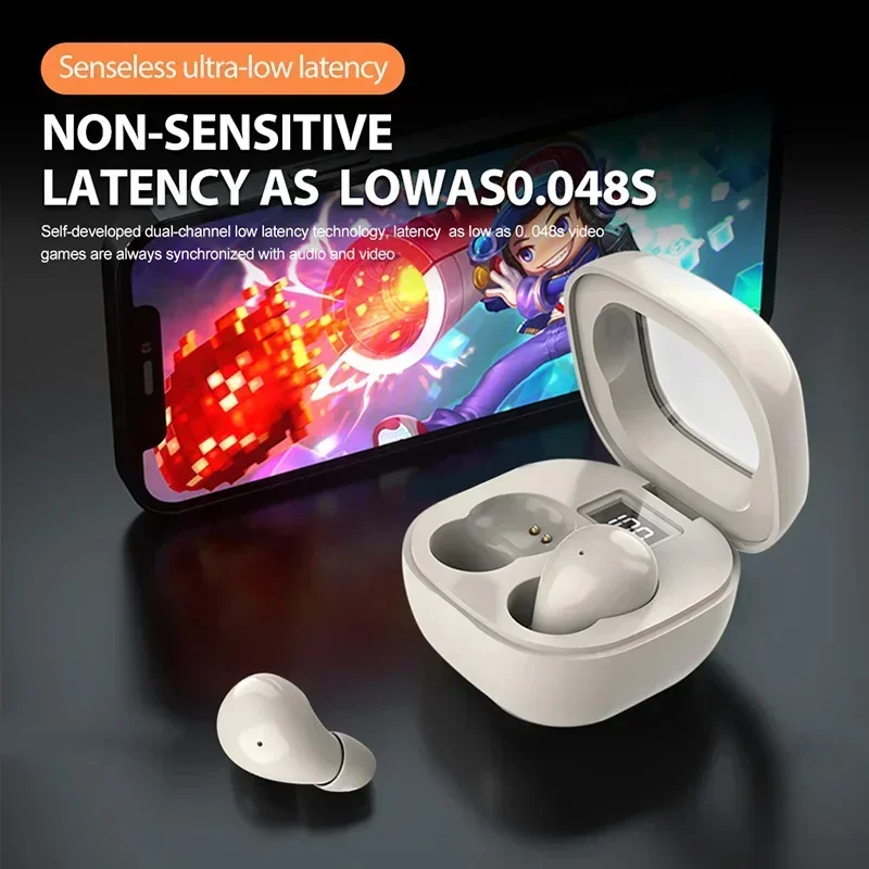 Lenovo SK19 Mini Wireless Bluetooth 5.3 Earphones Invisible Sleep Headphones for Huawei Xiaomi Noise Reduction Headsets