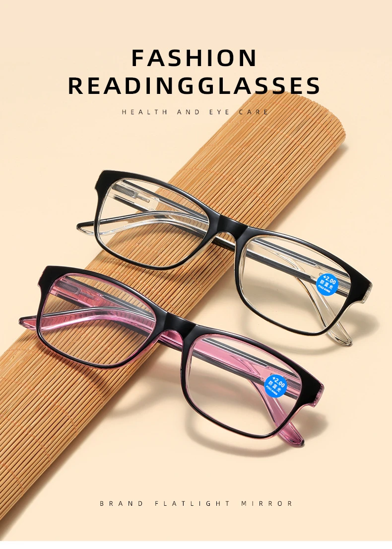 Fashion Men Women Reading Glasses Plastic Presbyopia Glasses Anti Blue Light Eyeglasses UV400