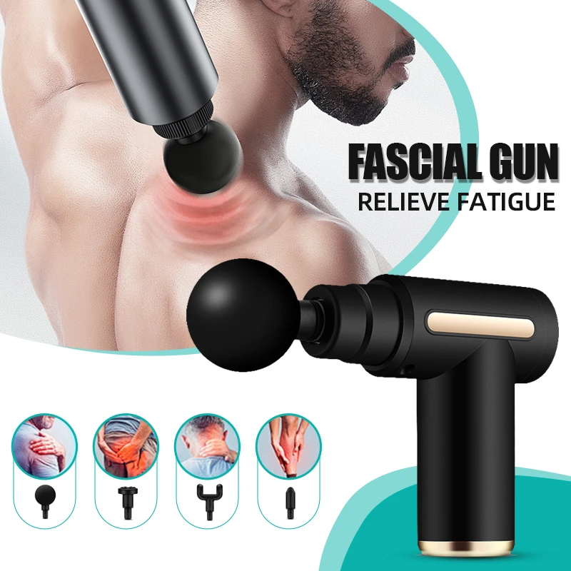 Multifunctional Fascia Gun Massager Instrument Portable Electric Vibrating Muscle Relaxation Tool for Sports Recovery