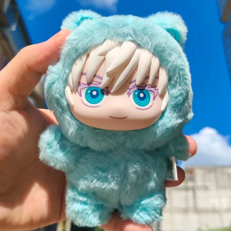 Hot Genuine In Stock Jujutsu Kaisen Cat Ear Plushie Series Blind Box Gojo Satoru Suguru Fushiguro Toji Kawaii Doll Figure Gift
