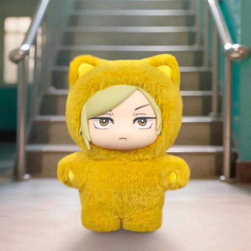 Hot Genuine In Stock Jujutsu Kaisen Cat Ear Plushie Series Blind Box Gojo Satoru Suguru Fushiguro Toji Kawaii Doll Figure Gift