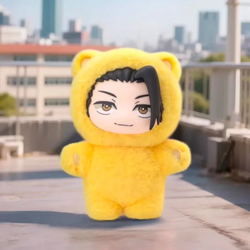Hot Genuine In Stock Jujutsu Kaisen Cat Ear Plushie Series Blind Box Gojo Satoru Suguru Fushiguro Toji Kawaii Doll Figure Gift