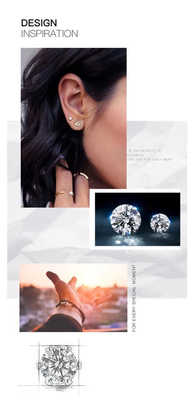 100% Real Moissanite With GRA Ceritificate Jewellry Earrings Necklace Rings S925 Silver Luxury Sparkling Diamond D VVS Gifts