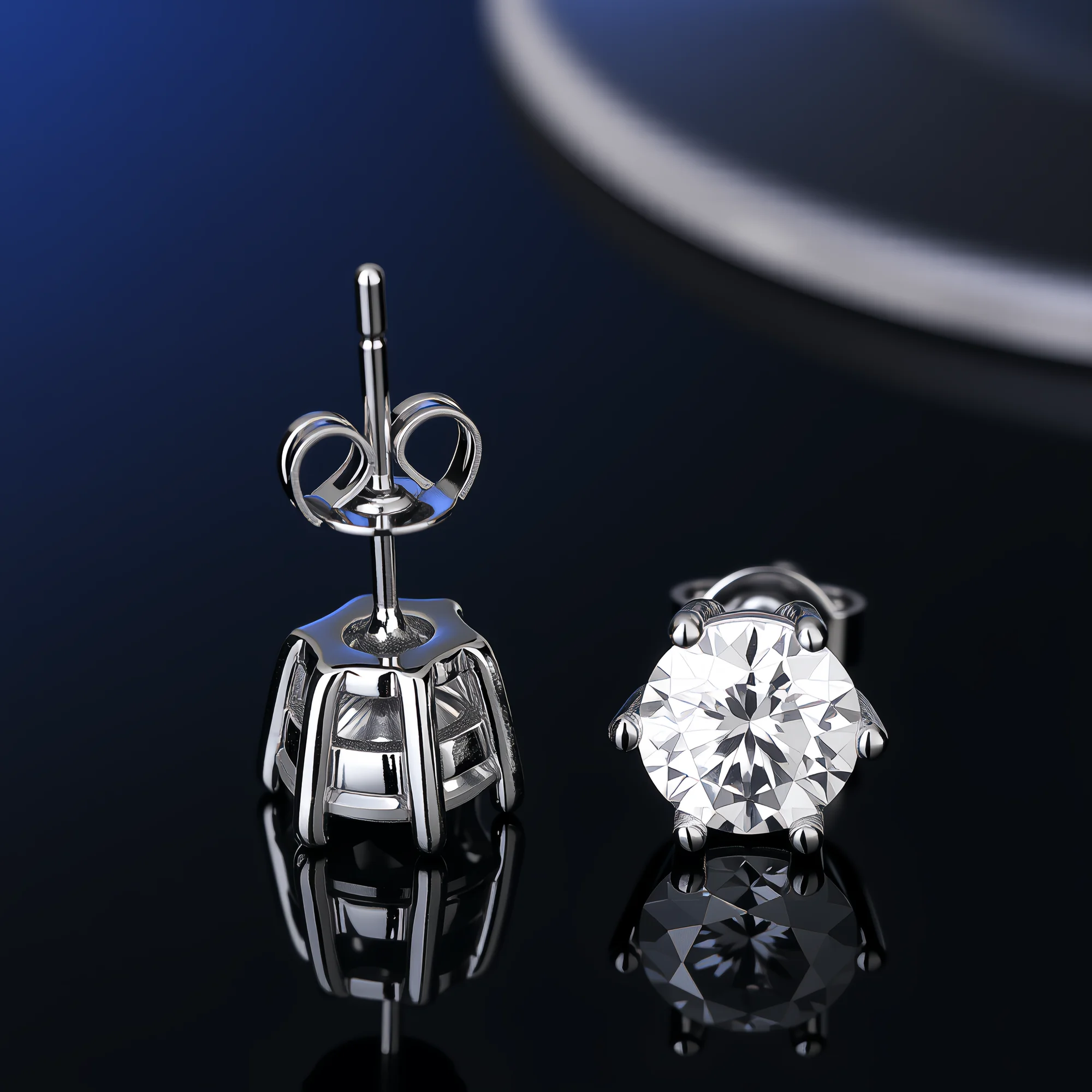 100% Real Moissanite With GRA Ceritificate Jewellry Earrings Necklace Rings S925 Silver Luxury Sparkling Diamond D VVS Gifts