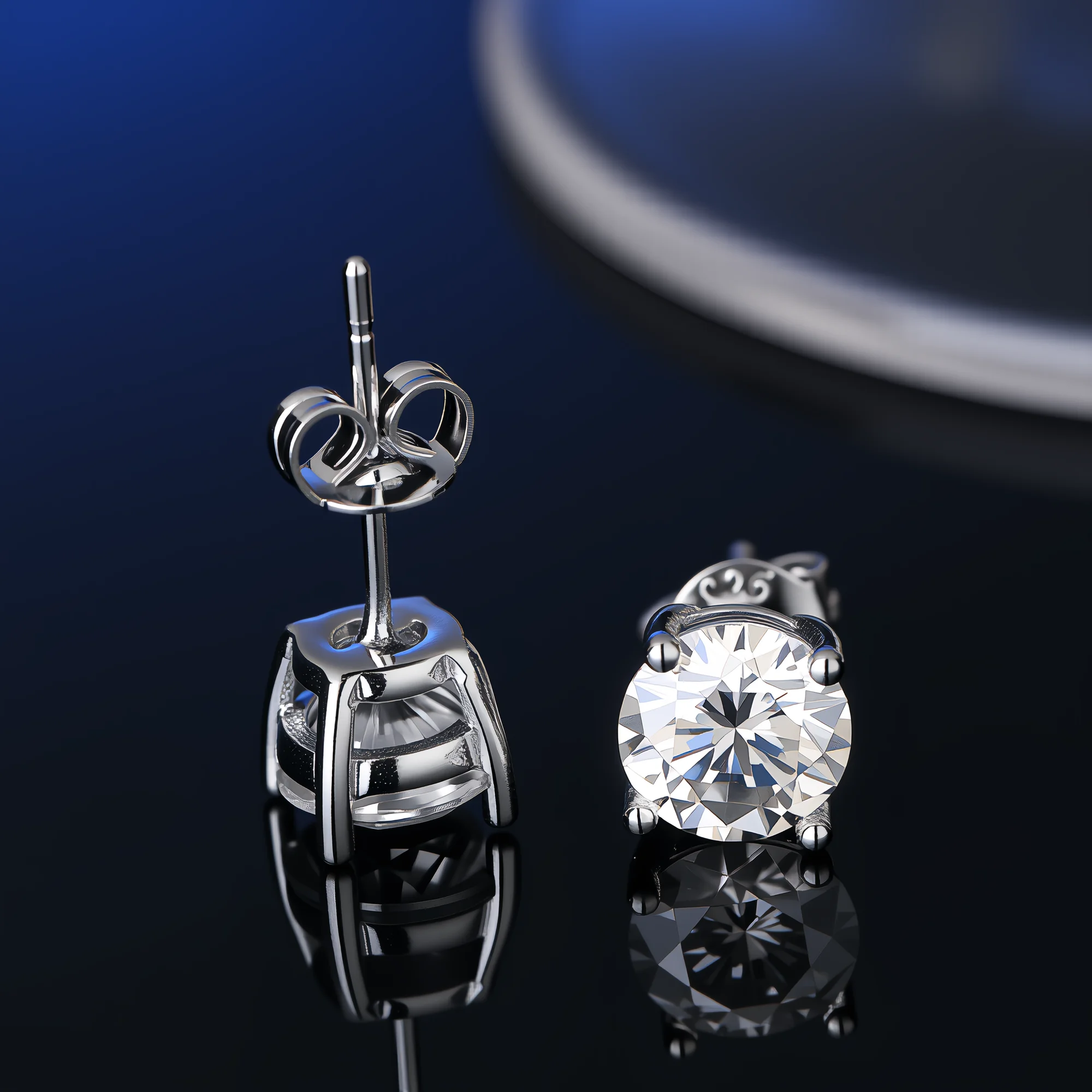 100% Real Moissanite With GRA Ceritificate Jewellry Earrings Necklace Rings S925 Silver Luxury Sparkling Diamond D VVS Gifts