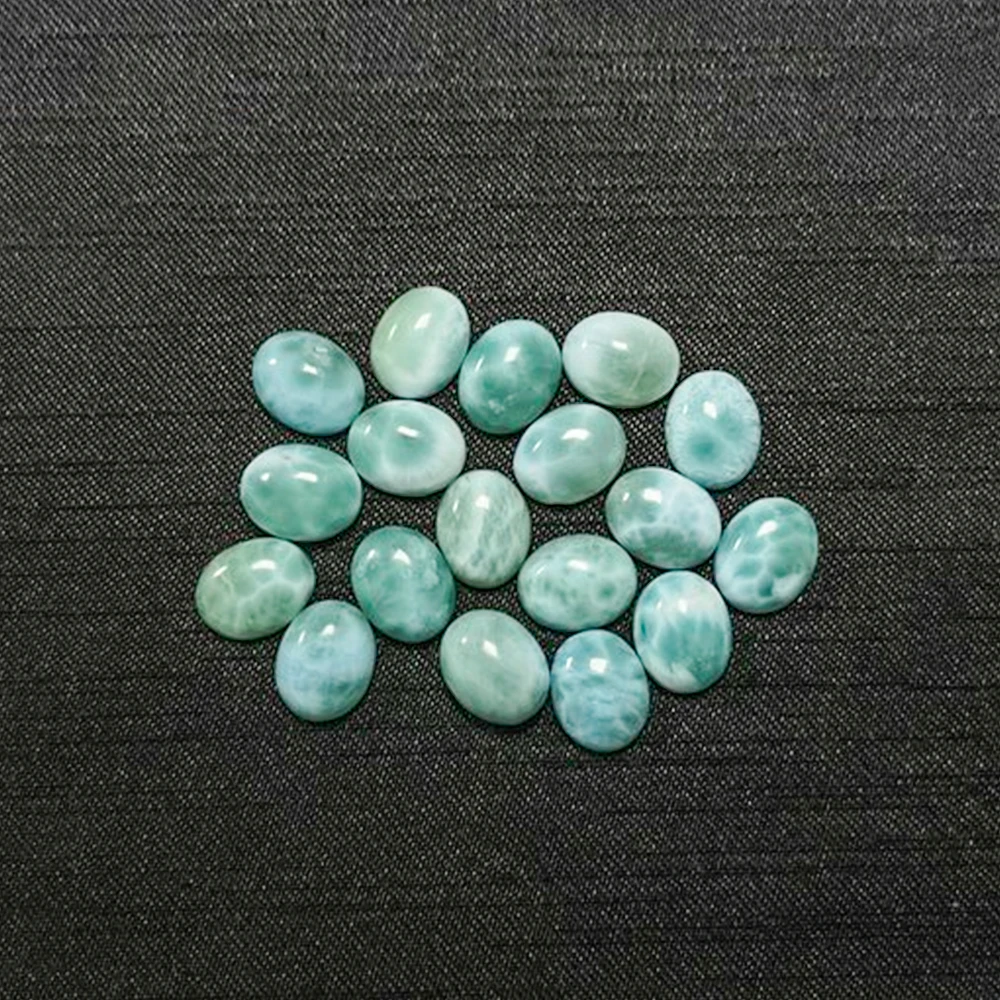 5 Pieces/Bag Loose Stones Natural Moonstone Larimar Amber Stone High Quality Natural Stone DIY Accessories for Jewelry Wholesale