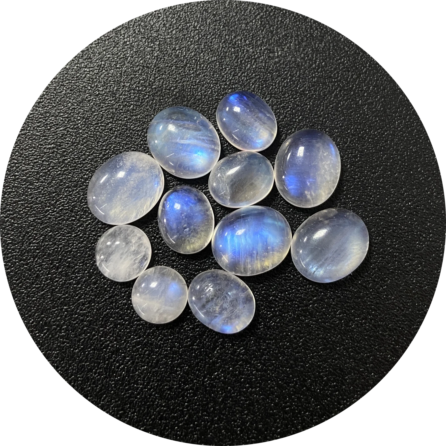 5 Pieces/Bag Loose Stones Natural Moonstone Larimar Amber Stone High Quality Natural Stone DIY Accessories for Jewelry Wholesale