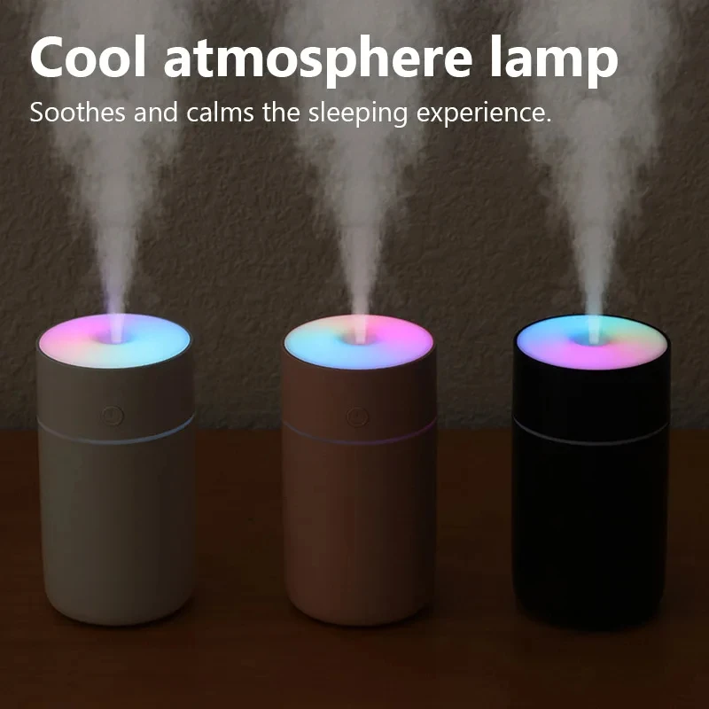 HOMEFISH Colorful Portable Mini Air Humidifier USB Rechargeable Wireless Home Car Aroma Diffuser Essential Oil Atomizer