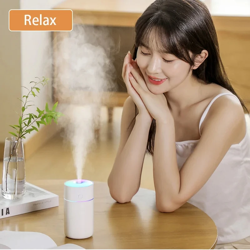 HOMEFISH Colorful Portable Mini Air Humidifier USB Rechargeable Wireless Home Car Aroma Diffuser Essential Oil Atomizer
