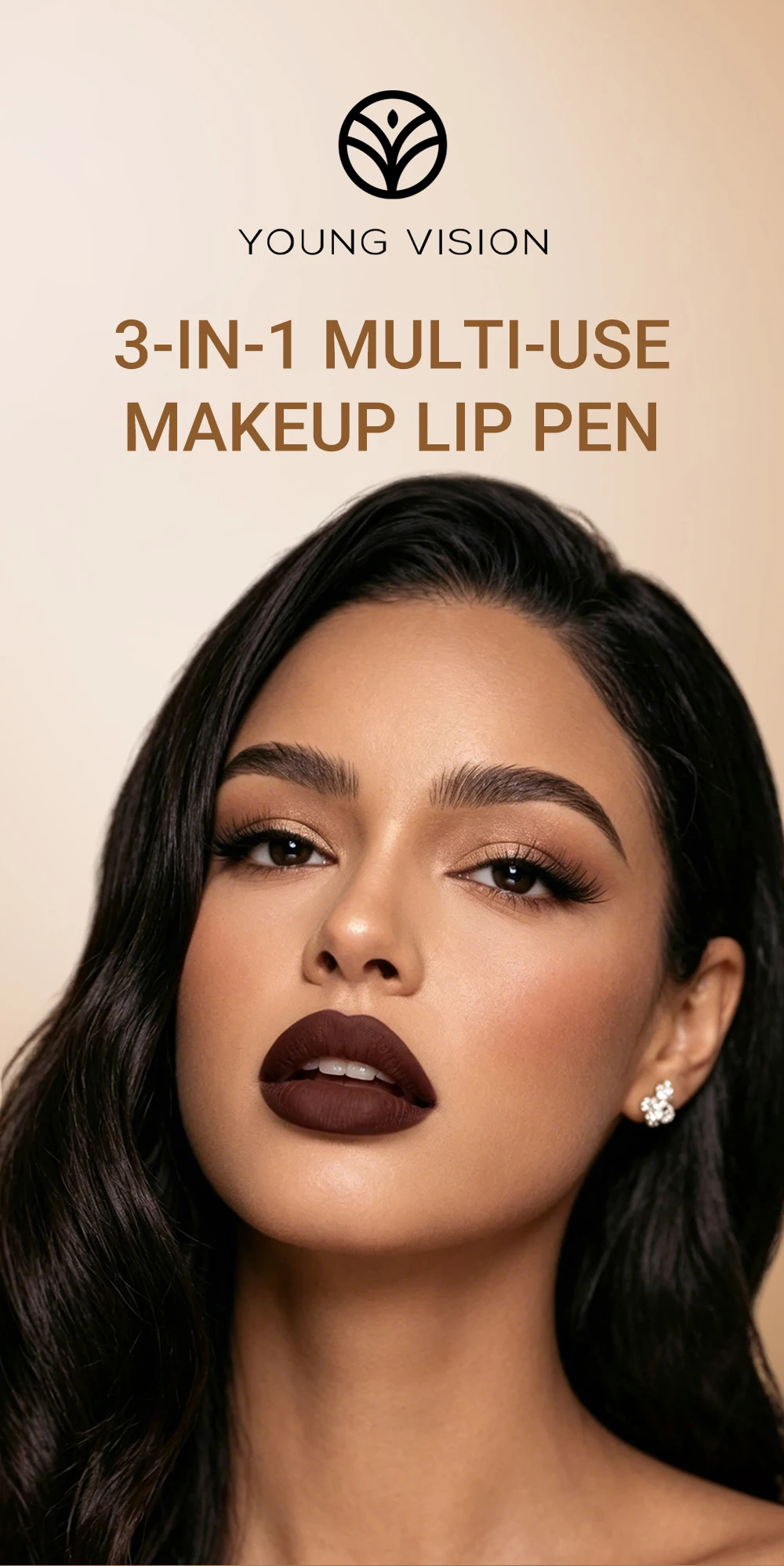 Matte Soft Mist Lip Liner Lipsticks 8 Colors Smooth and Pigmented Non-Stick Chocolate Lipsticks