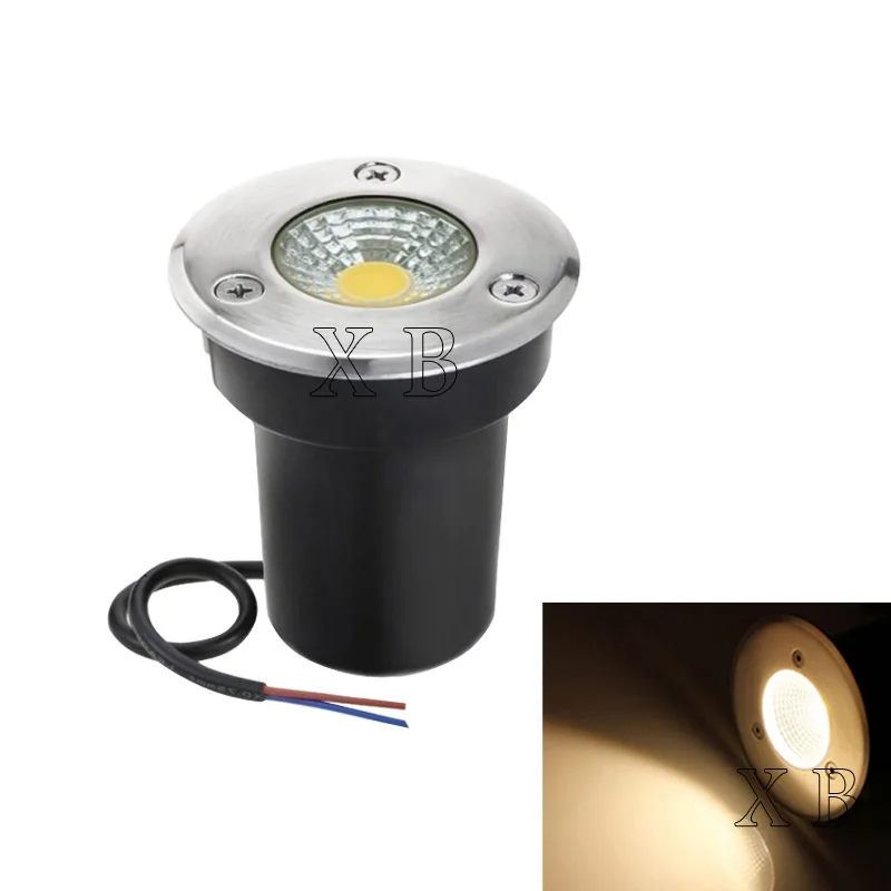 Waterproof LED Light Garden Underground 3W 5W 10W 15W IP68 Outdoor Buried Garden Path Spot Recessed Inground Lighting 220V DC12V
