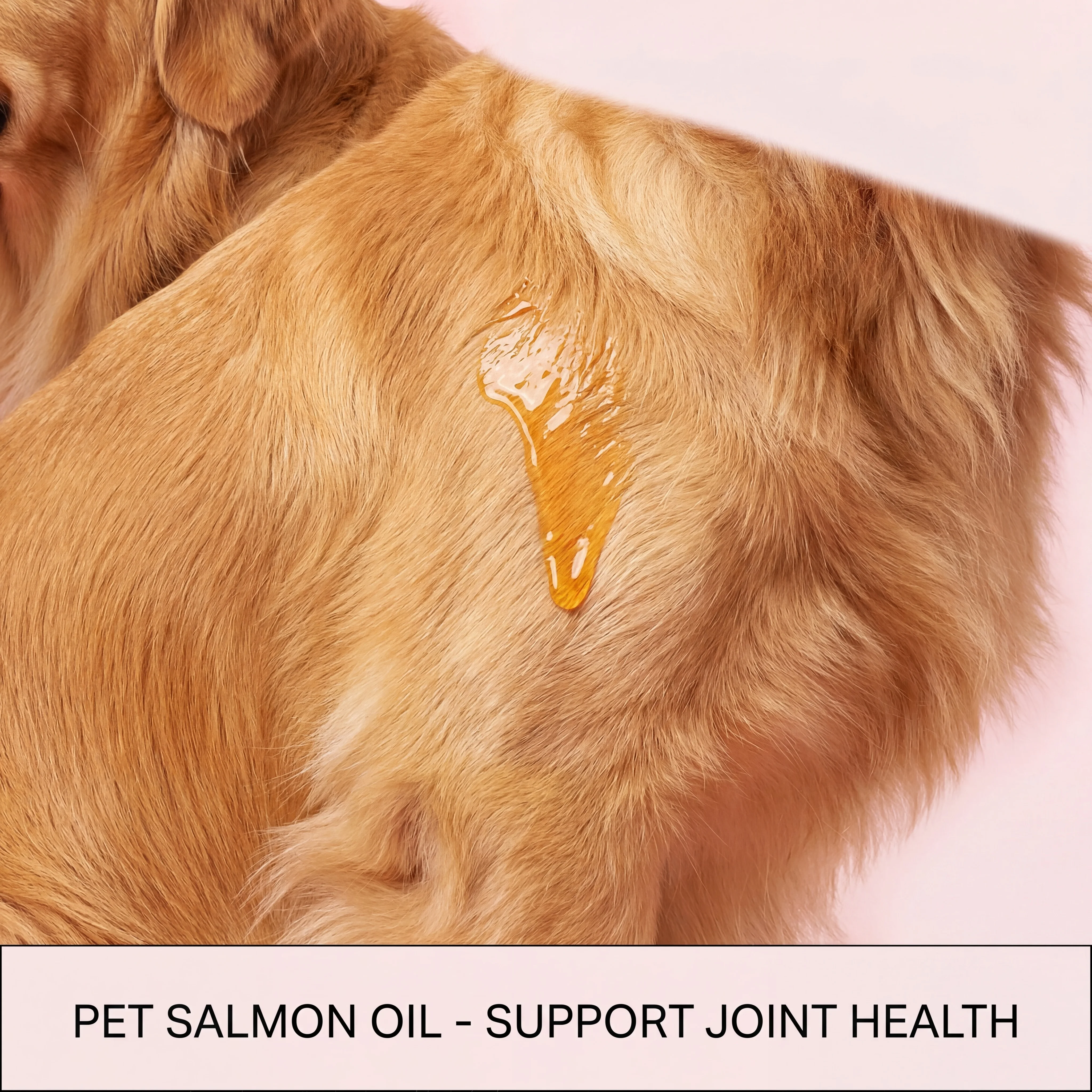 Pure Salmon Oil for Dogs Cats Omega Supplement Skin Coat Shiny Fur Joint Heart Immune Support Pet Fish Oil Vitamin E Pump Bottle
