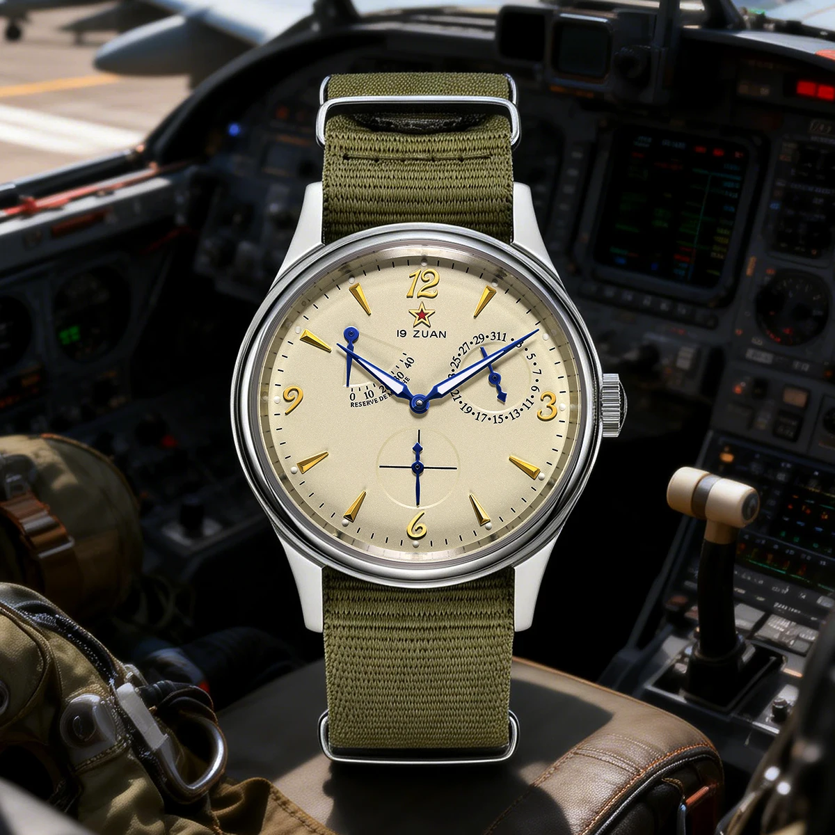 TIME TOKEN 1963 Men Watches 40mm Automatic Watch for Man 5Bar Waterproof Men's Mechanical Watches Calendar Luminous Reloj Hombre