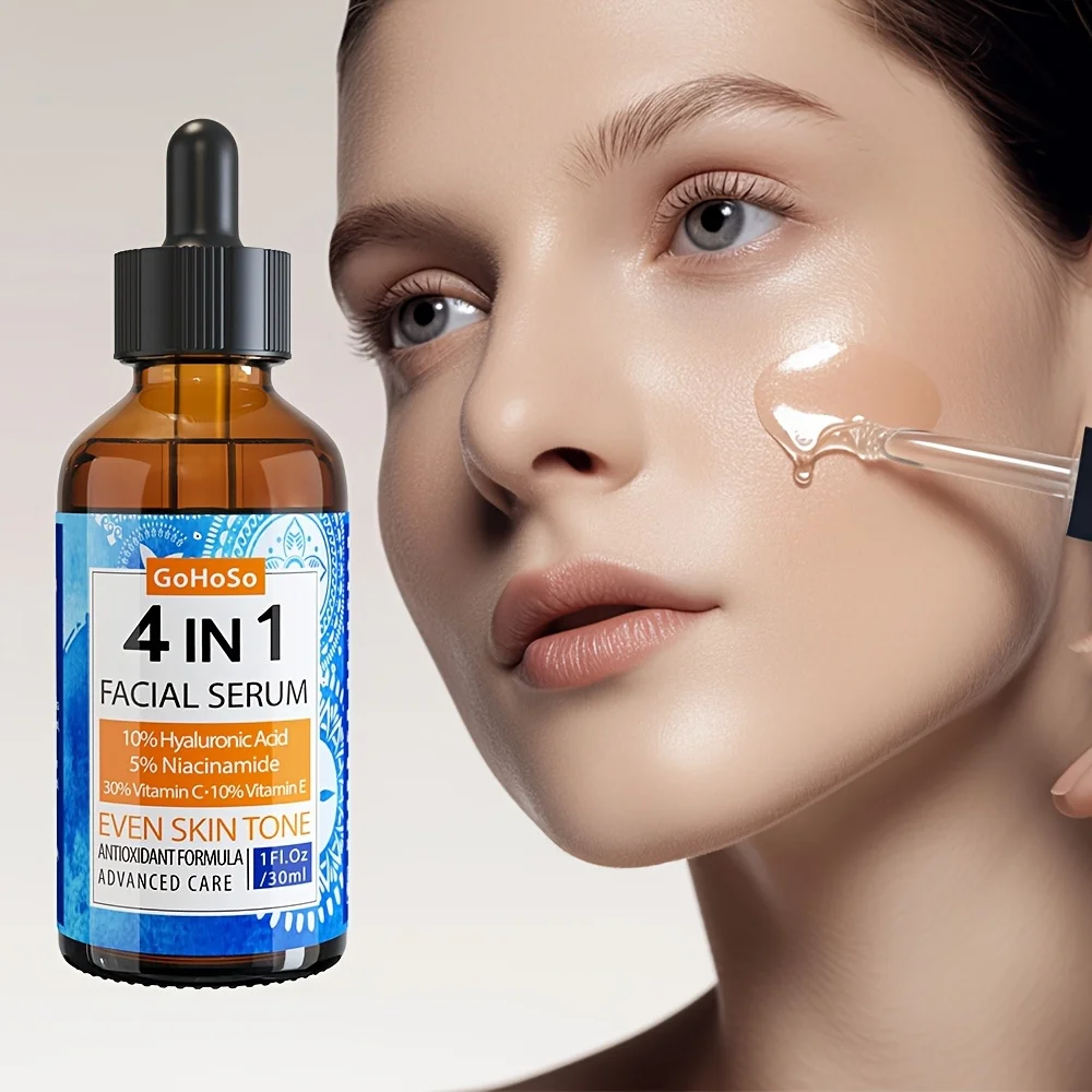 ENVISHA 4 In 1 Face Serum Hyaluronic Acid Niacinamide Vitamin Anti-Aging Anti-wrinkle Deep Moisturizing Firming Skin Care