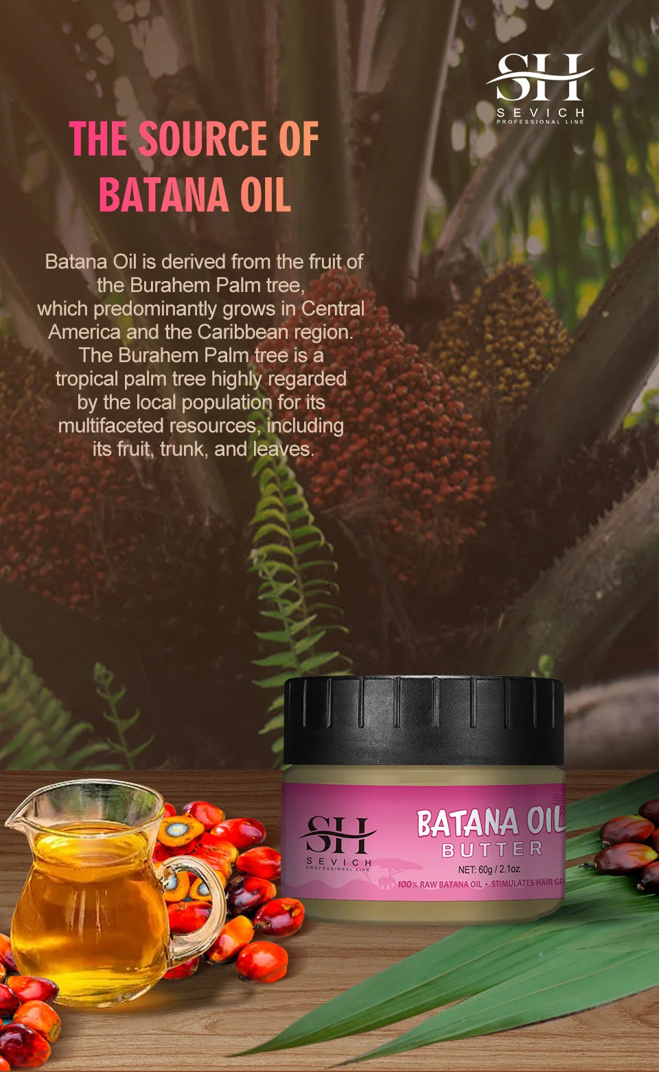 100% Batana Hair Fast Growth Oil Set African Crazy Traction Alopecia Batana Hair Mask Anti Hair Break Hair Regrowth Treatment