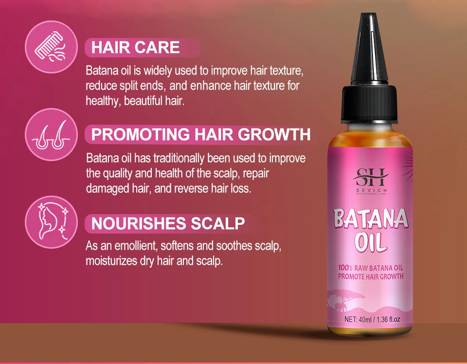 100% Batana Hair Fast Growth Oil Set African Crazy Traction Alopecia Batana Hair Mask Anti Hair Break Hair Regrowth Treatment