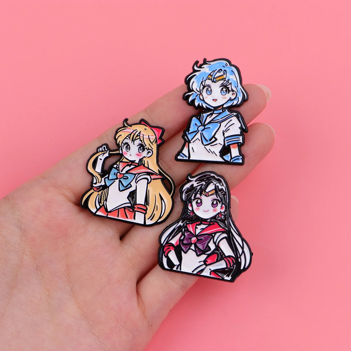 Cartoon Anime Brooches For Women Kawaii Enamel Pin Fashion Metal Badge Jewelry Clothing Backpack Accessories Girls Gift