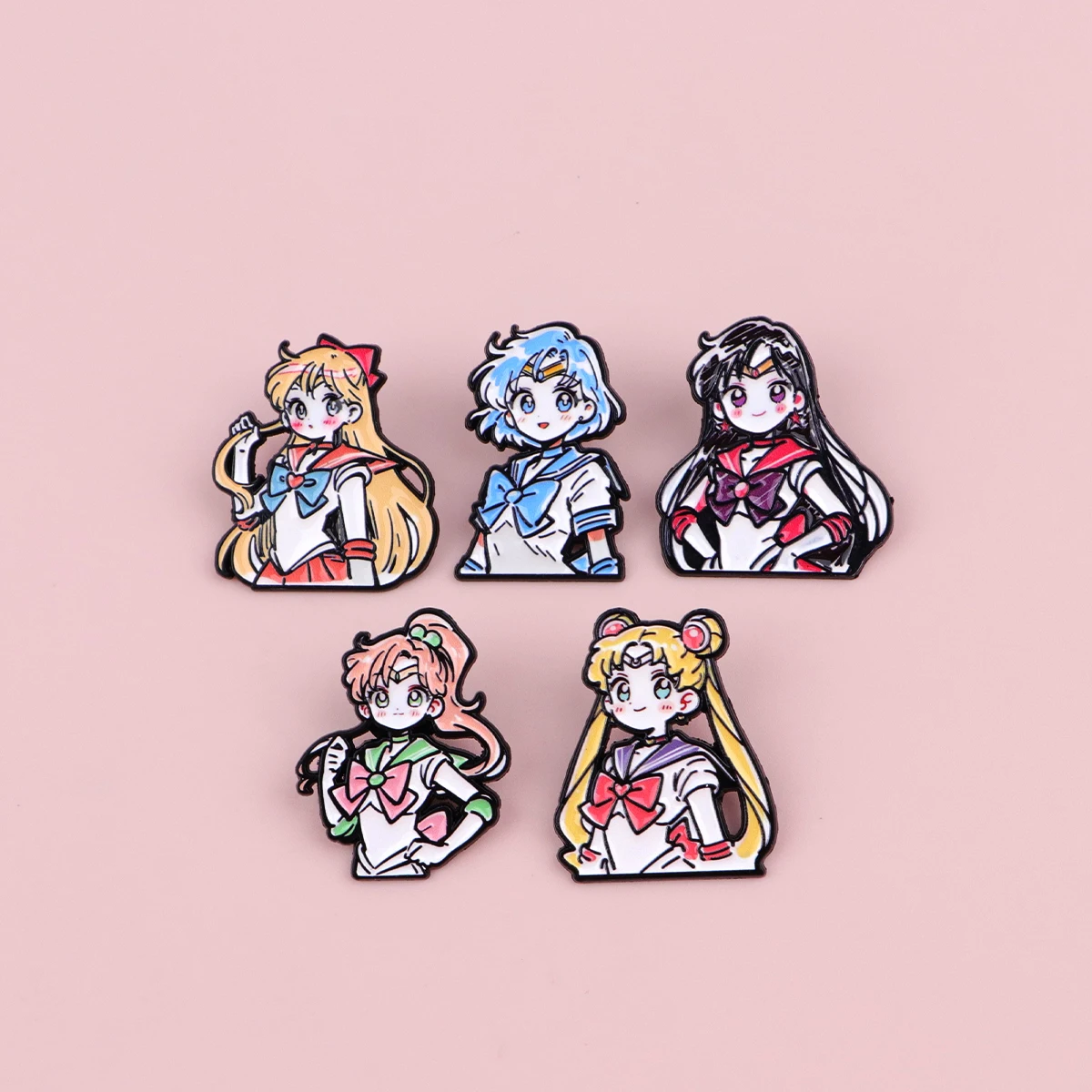 Cartoon Anime Brooches For Women Kawaii Enamel Pin Fashion Metal Badge Jewelry Clothing Backpack Accessories Girls Gift
