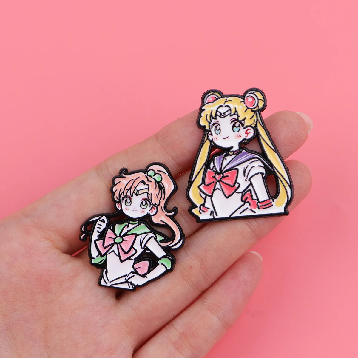 Cartoon Anime Brooches For Women Kawaii Enamel Pin Fashion Metal Badge Jewelry Clothing Backpack Accessories Girls Gift