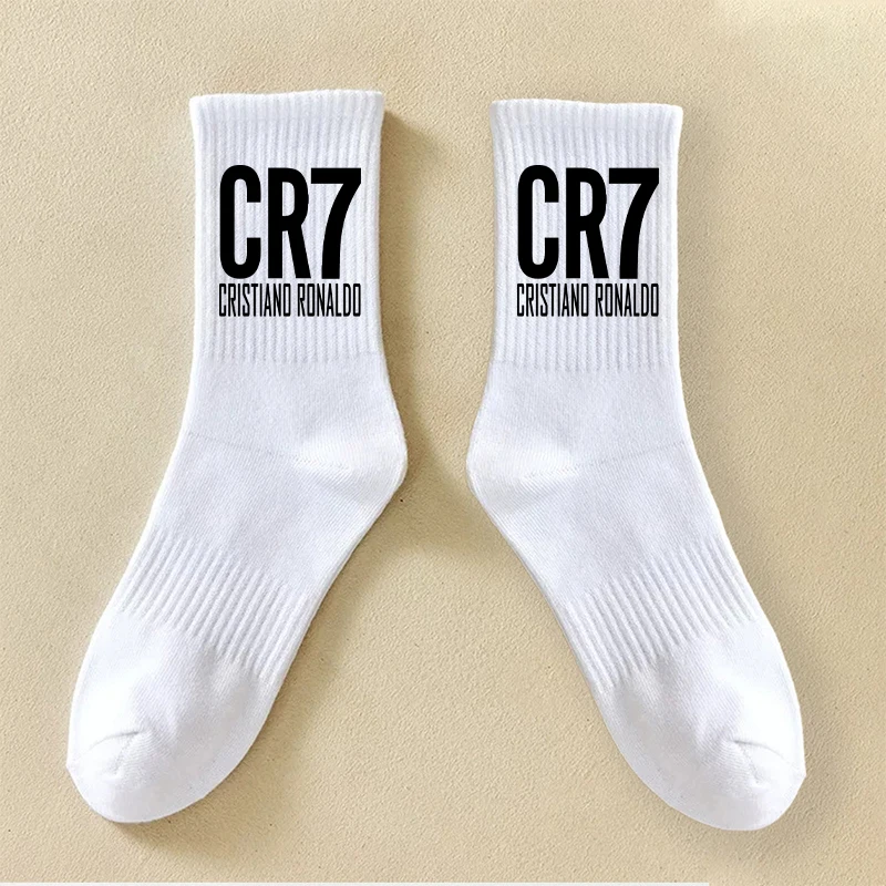 Cristiano Ronaldo Kids Long Socks CR7 Fashion Printed Hosiery Summer Breathable Thin Socks Outdoor Sports Socks Birthday Gifts