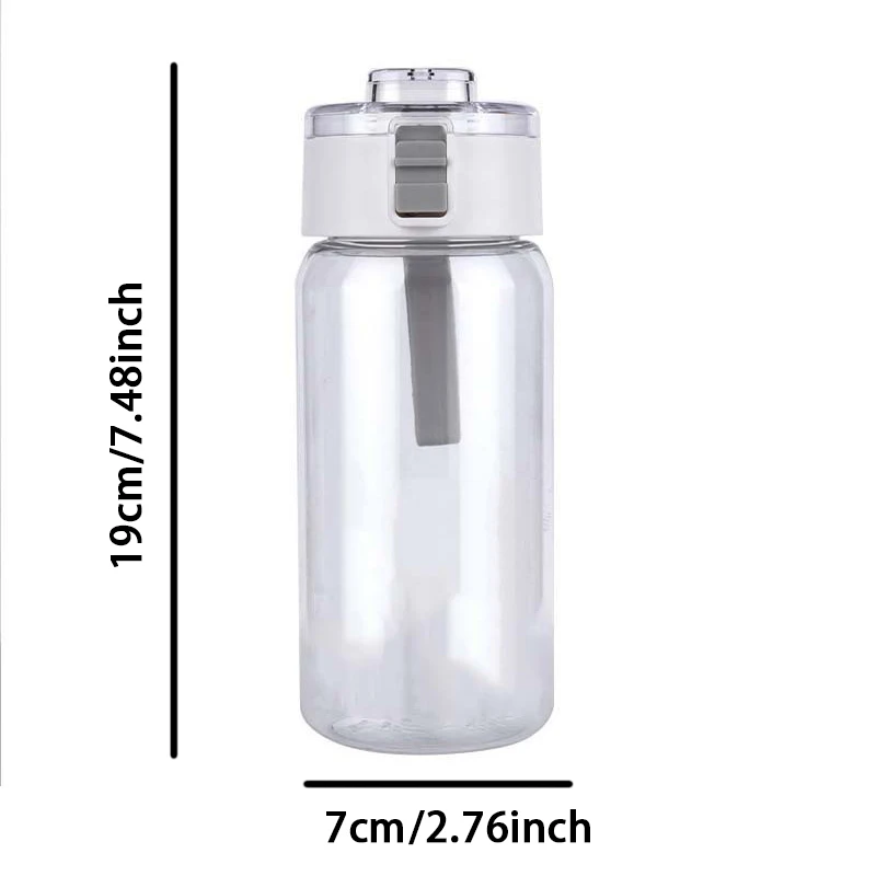 600ML CR7 Sports Water Bottles Cartoon Football Star Ronaldos Large Water Cups New Outdoor Transparent Drinking Bottle Kids Gift