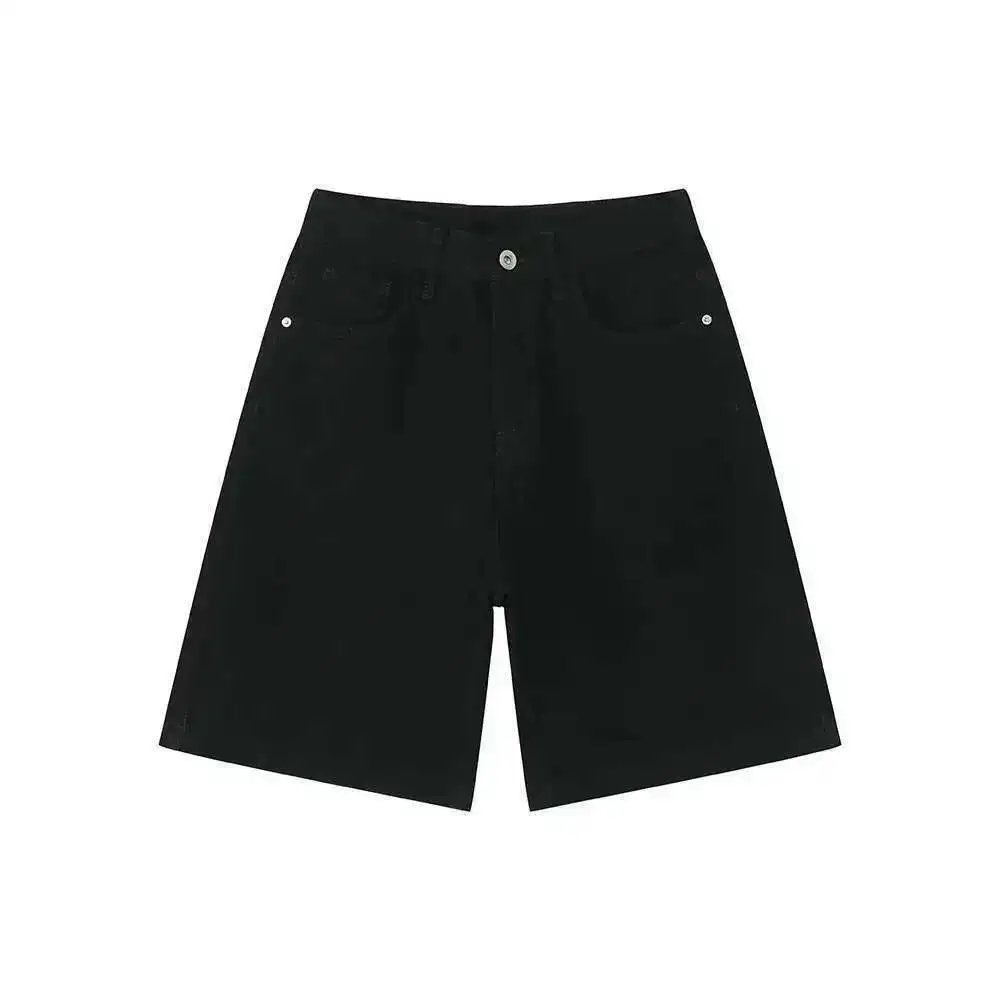 IEFB Summer Denim Shorts Men's Loose Korean Style Retro Short Jeans Fashion Washed Casual Knee Length Pant New Streetwear 9A8588
