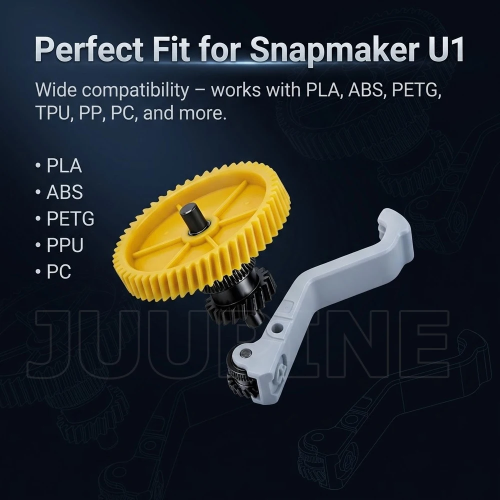 For Snapmaker U1 Extruder Gear SKD11 Hardened Steel Nano Coating CNC Teeth Integrated U1 Gear Upgrade Snapmaker U1 Accessories