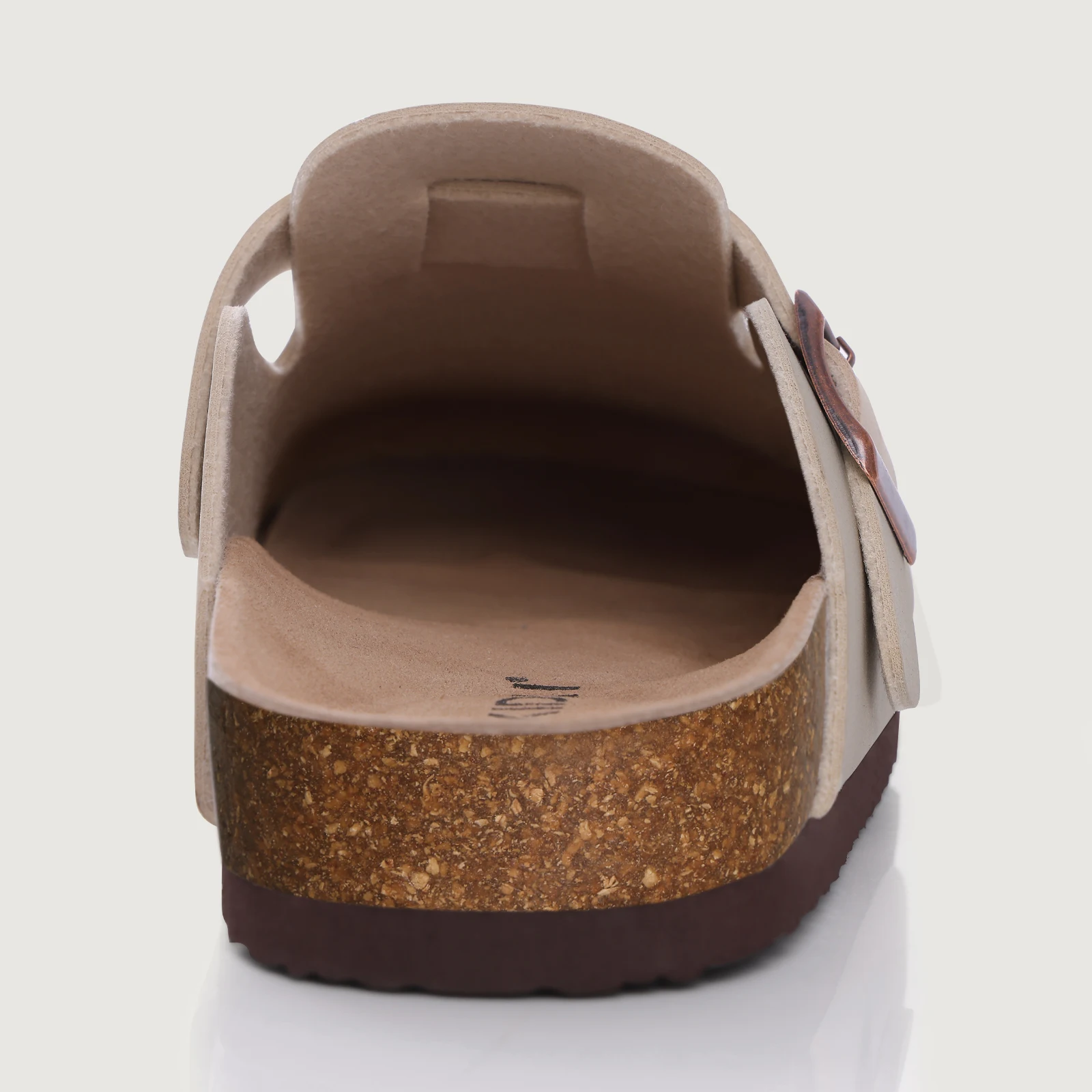 Kidmi New Faux Suede Clogs for Women Men Clogs Soft Cork Footbed Mules Comfort Potato Shoes with Arch Support Beach Sandals