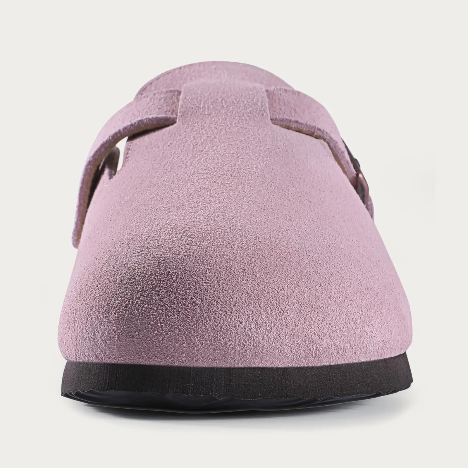 Kidmi New Faux Suede Clogs for Women Men Clogs Soft Cork Footbed Mules Comfort Potato Shoes with Arch Support Beach Sandals