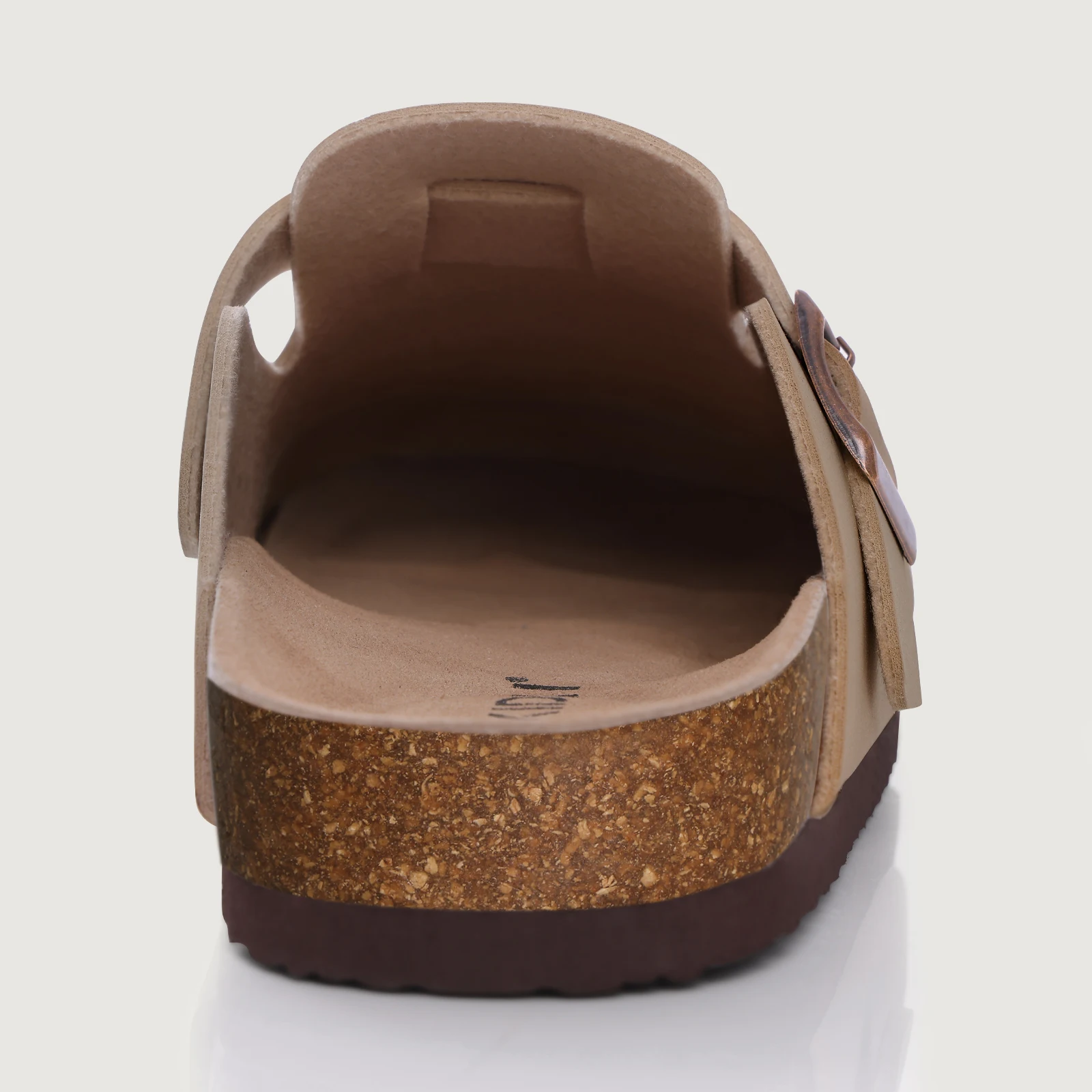 Kidmi New Faux Suede Clogs for Women Men Clogs Soft Cork Footbed Mules Comfort Potato Shoes with Arch Support Beach Sandals