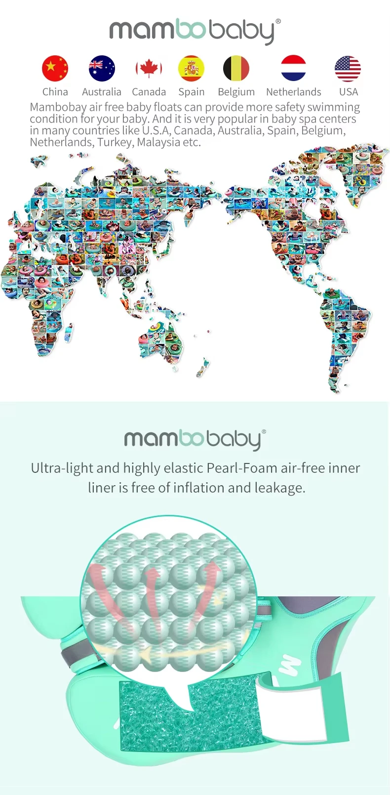 Mambobaby Dropshipping Baby Bath Baby Spa Accessories