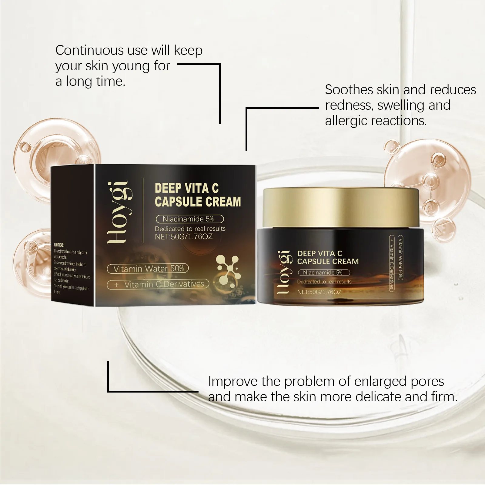Niacinamide Cream Fade Dark Spot Lightening Melasma Fade Fine Line Rejuvenation Brightening Shrink Pore Moisturizing Skin Care
