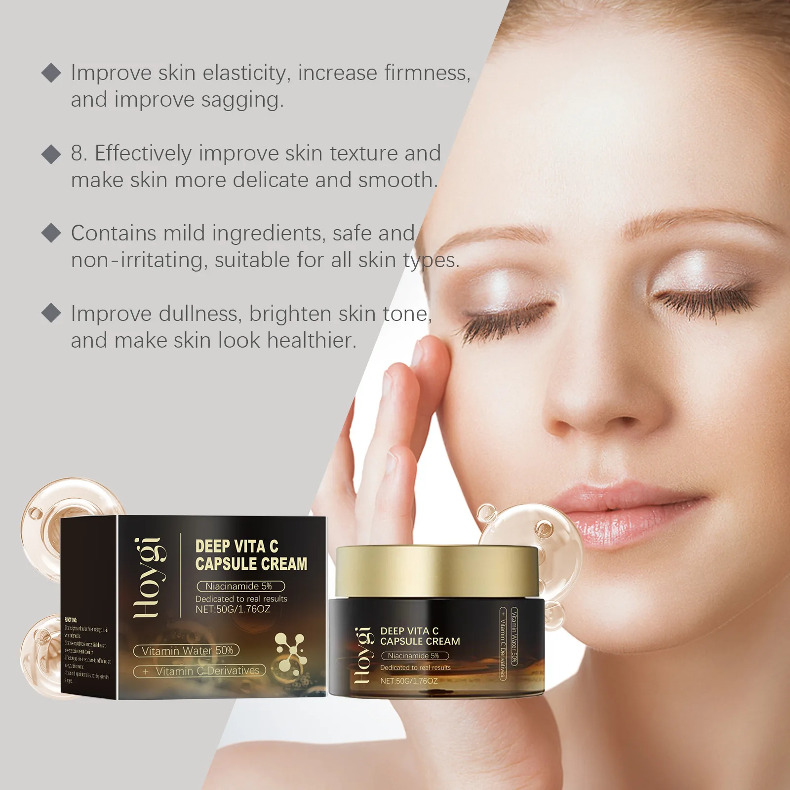 Niacinamide Cream Fade Dark Spot Lightening Melasma Fade Fine Line Rejuvenation Brightening Shrink Pore Moisturizing Skin Care