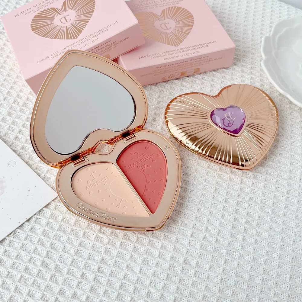 Charlotte Tilbury Dual-Color Blush Concealer Cushion Delicate And Smooth Brightening And Moisturizing Concealing Lasting Makeup